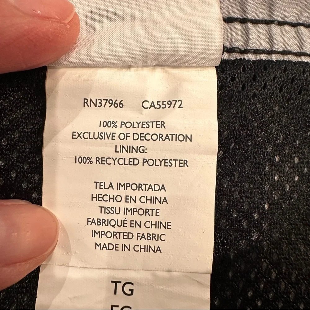 Nike Men’s Gray Black Athletic Sports Swim Trunks Lined Shorts Beach Logo XL